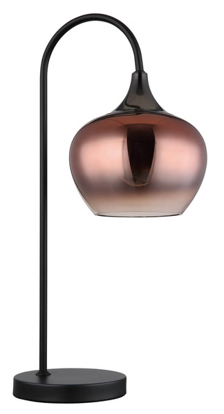 Globo Maxy E27 Tischleuchte 40W Schwarz Matt, Metall Ø18cm 15548TG