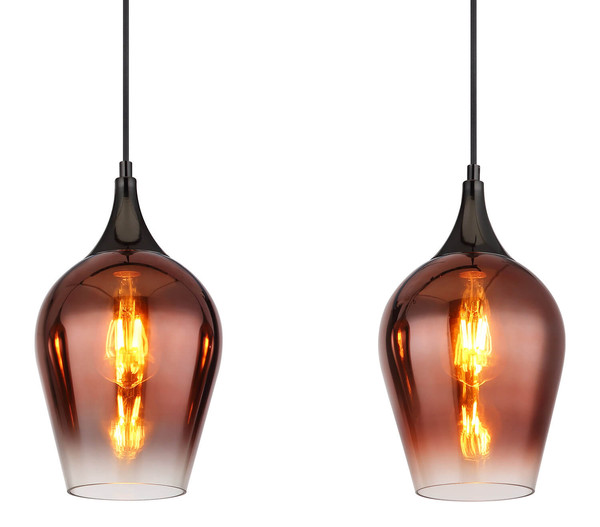 Globo Lavus E27 Hängeleuchte 3-fach 60W Schwarz-Chrom, Metall Ø18cm 155520-3HC