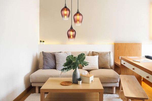 Globo Lavus E27 Hängeleuchte 3-fach 60W Schwarz-Chrom, Metall Ø18cm 155520-3HRC