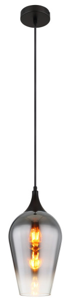 Globo Lavus E27 Hängeleuchte 60W Schwarz Matt, Metall Ø18cm 15552H3