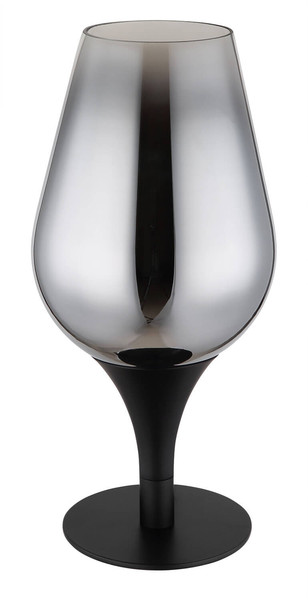 Globo Lavus E27 Tischleuchte 40W Schwarz Matt, Metall Ø15cm 15552T3