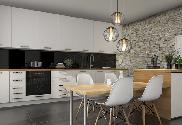 Globo Eusebius E27 Hängeleuchte 3-fach 60W Schwarz, Metall Ø20cm 15589-3H