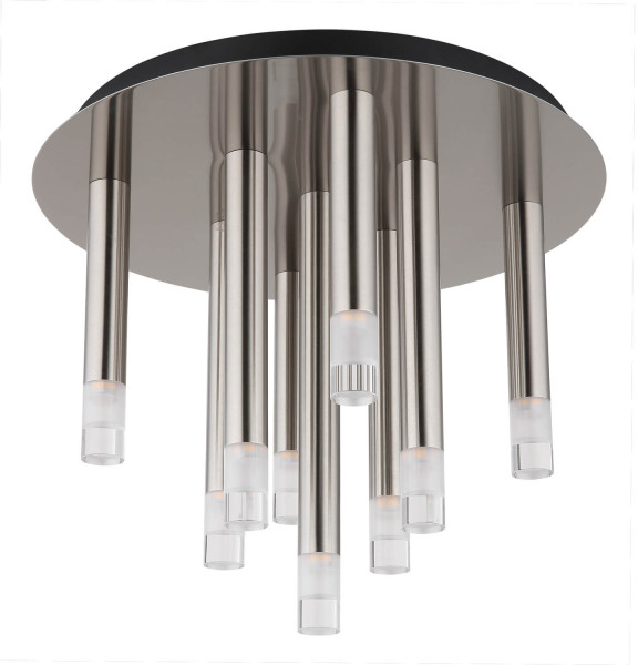 Globo Ryan G9 Deckenleuchte 9-fach 4W Nickel Matt, Metall Ø2,5cm 15629N-9D