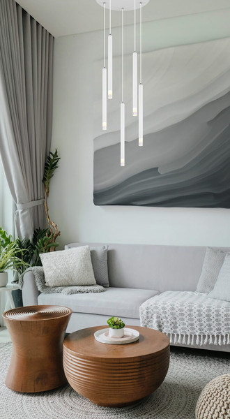 Globo Ryan G9 Hängeleuchte 4W Weiß Matt, Metall Ø2,5cm 15629W-1