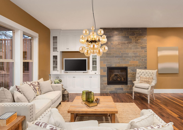 Globo Udo E27 Hängeleuchte 4-fach 40W Schwarz Matt, Metall 120cm 15633H2A