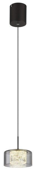 Globo Fogsy LED Hängeleuchte 6W Neutralweiß Schwarz Matt, Metall Ø15cm 15634