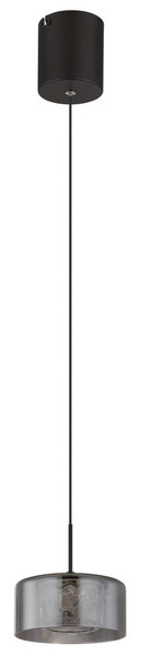 Globo Fogsy LED Hängeleuchte 6W Neutralweiß Schwarz Matt, Metall Ø15cm 15634