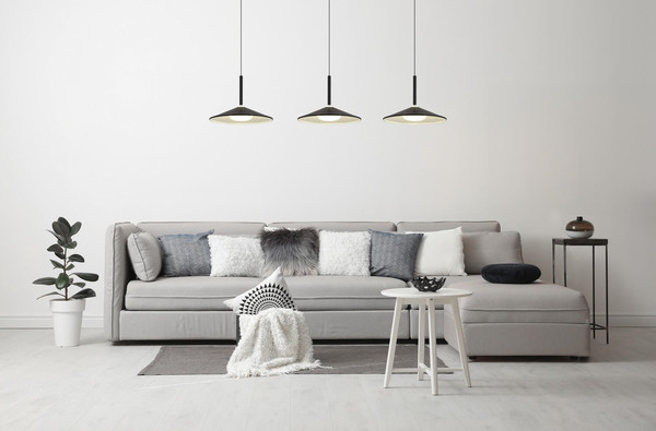 Globo Lampone LED Hängeleuchte 24W Neutralweiß Schwarz Matt, Metall Ø25cm 15635S-3H