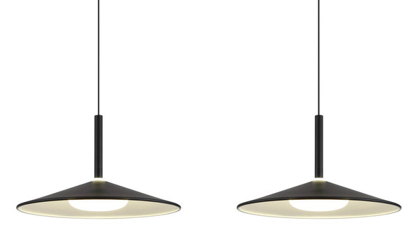 Globo Lampone LED Hängeleuchte 24W Neutralweiß Schwarz Matt, Metall Ø25cm 15635S-3H