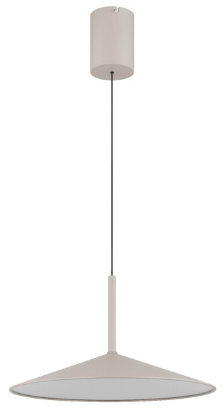 Globo LED Pendelleuchte Lampone 18W neutralweiss Sandfarben Metall Ø47,5cm