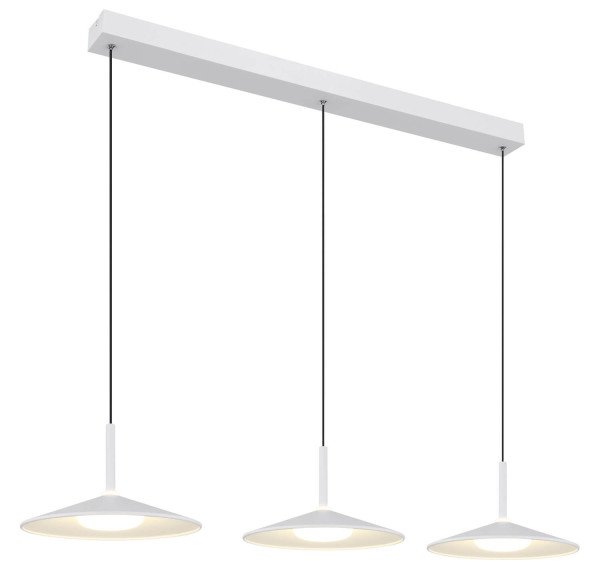 Globo Lampone LED Hängeleuchte 24W Neutralweiß Weiß Matt, Metall Ø25cm 15635W-3