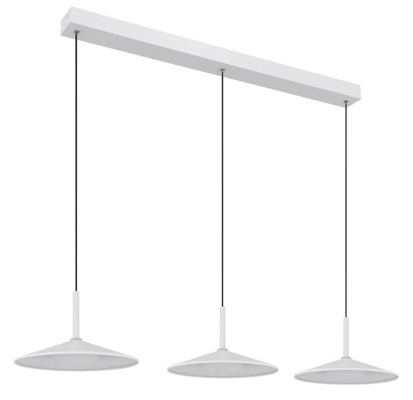 Globo Lampone LED Hängeleuchte 24W Neutralweiß Weiß Matt, Metall Ø25cm 15635W-3