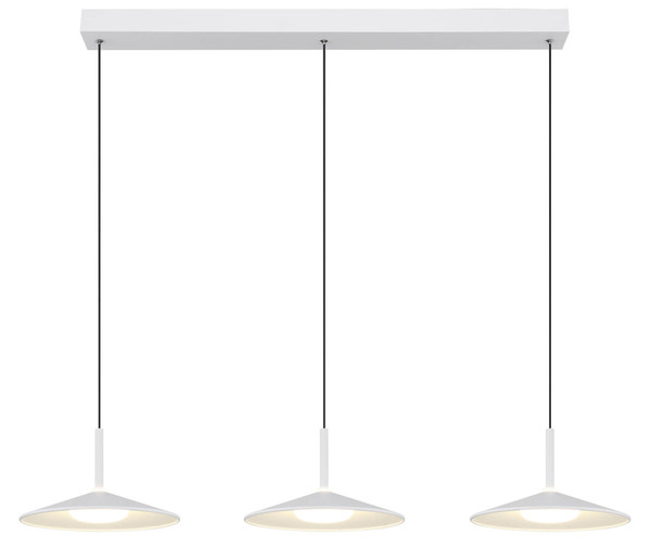 Globo Lampone LED Hängeleuchte 24W Neutralweiß Weiß Matt, Metall Ø25cm 15635W-3