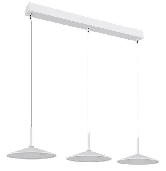 Globo Lampone LED Hängeleuchte 24W Neutralweiß Weiß Matt, Metall Ø25cm 15635W-3H