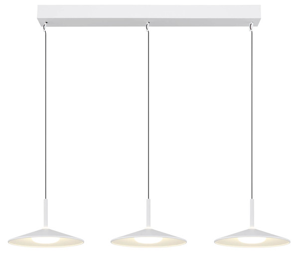 Globo Lampone LED Hängeleuchte 24W Neutralweiß Weiß Matt, Metall Ø25cm 15635W-3H