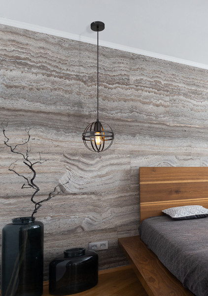 Globo Tamara E27 Hängeleuchte 60W Schwarz Matt, Metall Ø20cm 15639H