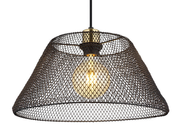 Globo Baku E27 Hängeleuchte 40W Schwarz Matt, Metall Ø36cm 15646H1