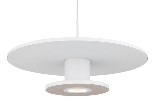 Globo LED Pendelleuchte Carter 24W warmweiss Weiß matt Metall Aluminium Ø38cm