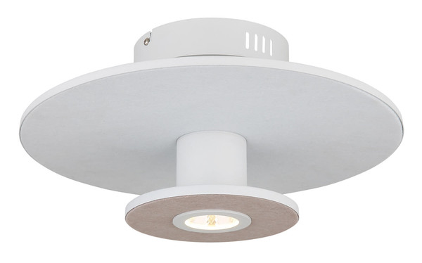 Globo Carter LED Deckenleuchte 24W Warmweiß Weiß Matt, Metall Memoryfunktion Ø38cm 15647WD