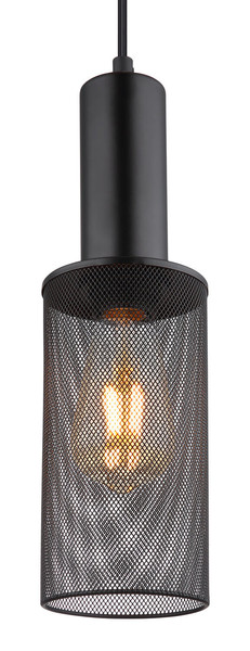 Globo Jedd E27 Hängeleuchte 60W Schwarz Matt, Metall Ø10cm 15648H