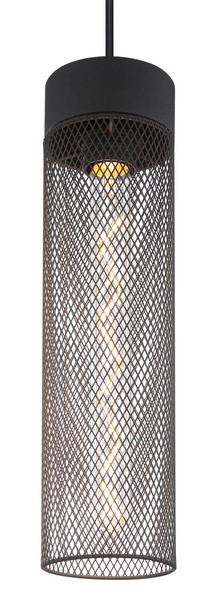 Globo Hans E27 Hängeleuchte 40W Schwarz Matt, Metall Ø9,5cm 15649H