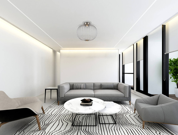 Globo Galway LED Deckenleuchte 15W Warmweiß Nickel Matt, Metall Memoryfunktion Ø50cm 15652D1N