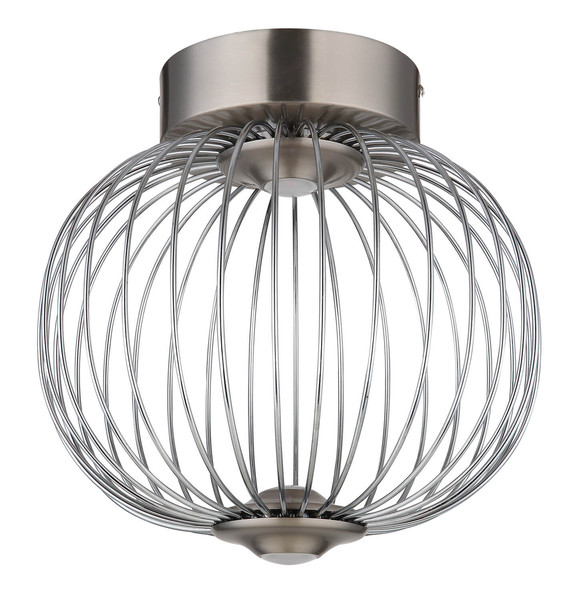 Globo Galway LED Deckenleuchte 15W Warmweiß Nickel Matt, Metall Memoryfunktion Ø30cm 15652DN