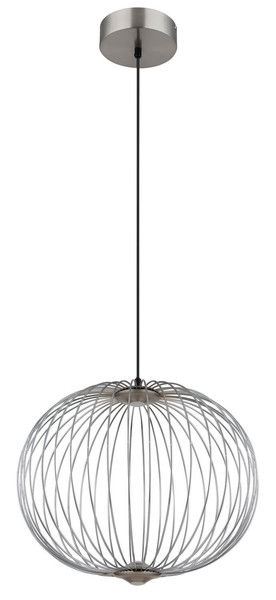 Globo Galway LED Hängeleuchte 15W Warmweiß Nickel Matt, Metall Memoryfunktion Ø50cm 15652H1N