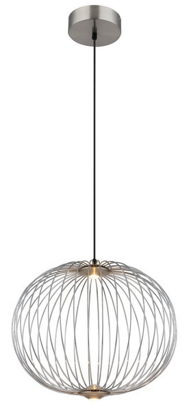 Globo Galway LED Hängeleuchte 15W Warmweiß Nickel Matt, Metall Memoryfunktion Ø50cm 15652H1N