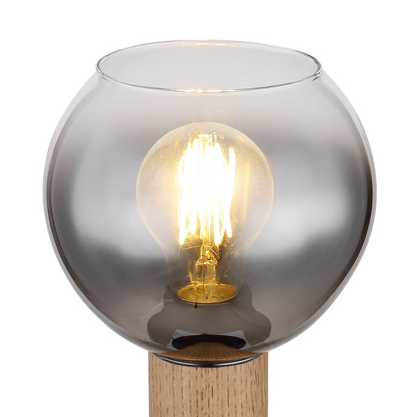 Globo Moitas E27 Tischleuchte 40W Schwarz Matt, Metall Ø15cm 15656T