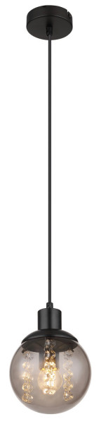 Globo Richard E27 Hängeleuchte 25W Schwarz Matt, Metall Ø15cm 15657H