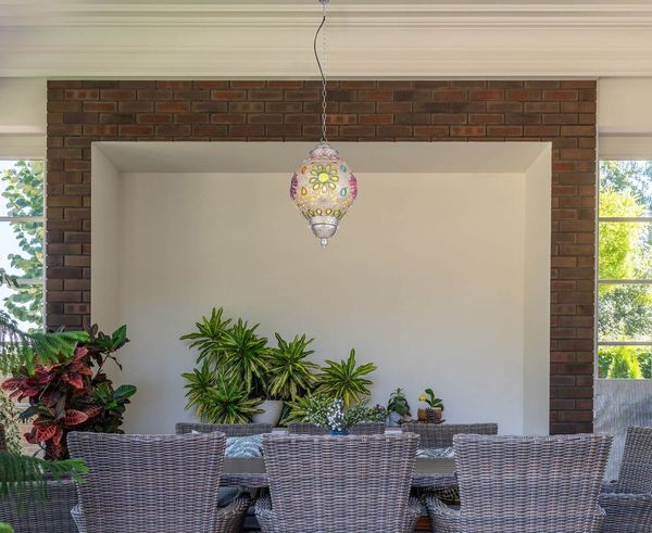 Globo Gelasius E27 Hängeleuchte Silberfarben, Metall Ø27cm 15658H