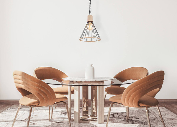 Globo Halia E27 Hängeleuchte 60W Schwarz Matt, Metall Ø35cm 15676H1