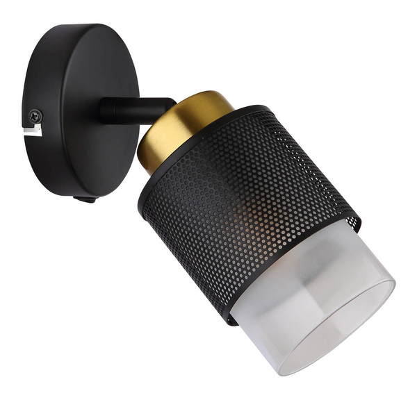 Globo Olga E27 Strahler 40W Schwarz Matt, Metall Ø8cm 15709-1