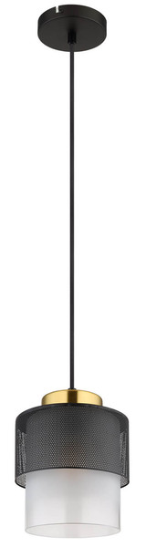 Globo Olga E27 Hängeleuchte 60W Schwarz Matt, Metall Ø15cm 15709H