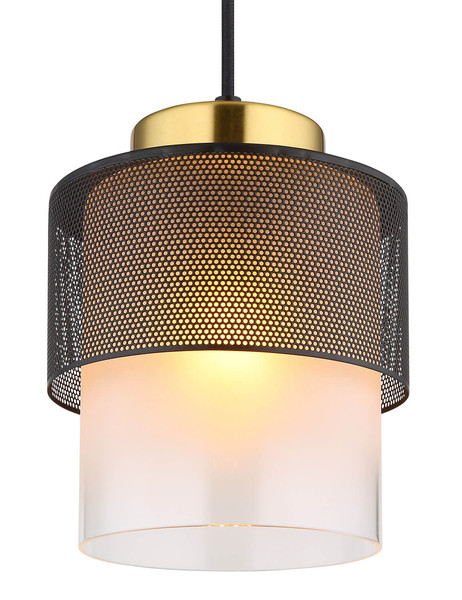 Globo Olga E27 Hängeleuchte 60W Schwarz Matt, Metall Ø15cm 15709H