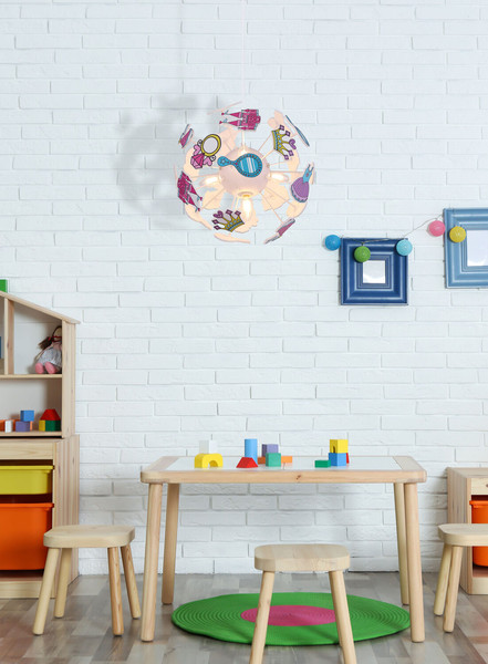 Globo Lurra E14 Hängeleuchte 4-fach 40W Weiß Ø35cm 15734