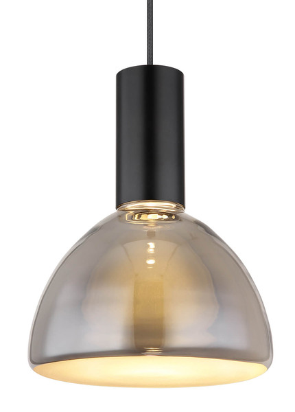 Globo Labora LED Hängeleuchte 8W Warmweiß Schwarz Matt, Metall Ø17cm 15741H1