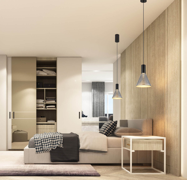 Globo Labora LED Hängeleuchte 8W Warmweiß Schwarz Matt, Metall Ø17cm 15741H