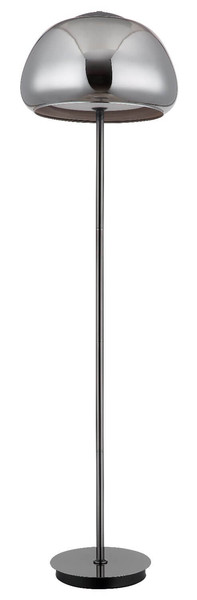 Globo LED Stehleuchte Avila 25W dimmbar Fernbedienung CCT warm-/tageslichtweiss Schwarz-chrom rauchfarben Metall Glas 150cm