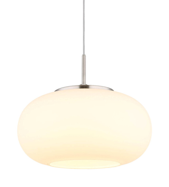 Globo LED Pendelleuchte Quintara 6W warmweiss Nickel matt Metall Glas Ø20cm