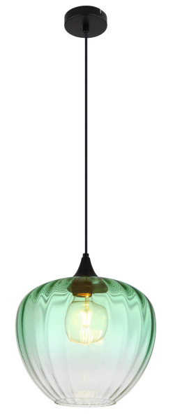 Globo Sander E27 Hängeleuchte 40W Schwarz Matt, Metall Ø29cm 15748H1G