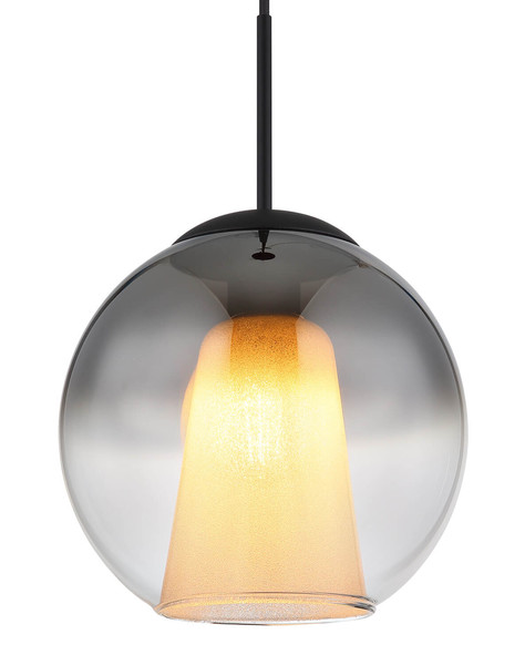 Globo Barry E27 Hängeleuchte 40W Schwarz Matt, Metall Ø25cm 15749H1