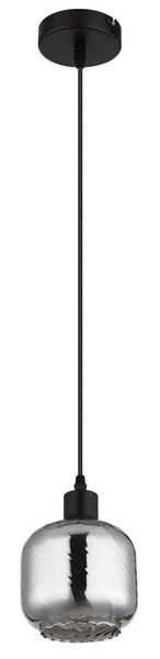 Globo Xia E27 Hängeleuchte 25W Schwarz Matt, Metall Ø14cm 15754H