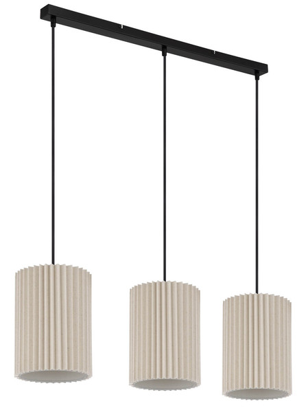 Globo Page E27 Hängeleuchte 3-fach 25W Schwarz Matt, Metall Ø20cm 15757-3H