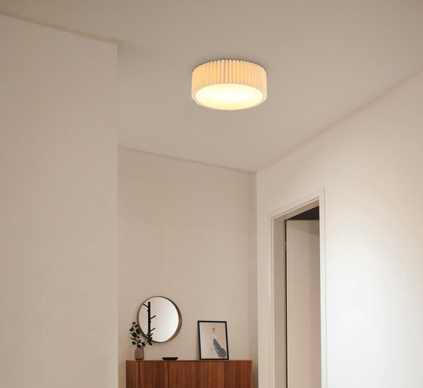 Globo Page E27 Deckenleuchte 2-fach 25W Weiß Matt, Metall Ø33cm 15757D1