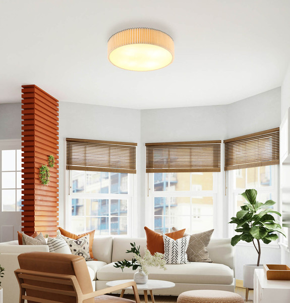 Globo Page E27 Deckenleuchte 4-fach 25W Weiß Matt, Metall Ø53cm 15757D2