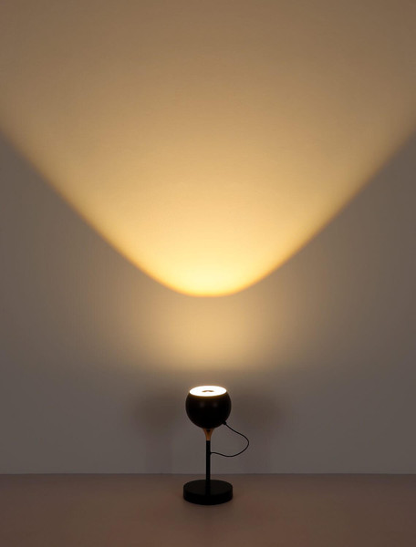 Globo LED Tischleuchte Donovan 10W warmweiss Schwarz matt goldfarben Metall Ø13cm