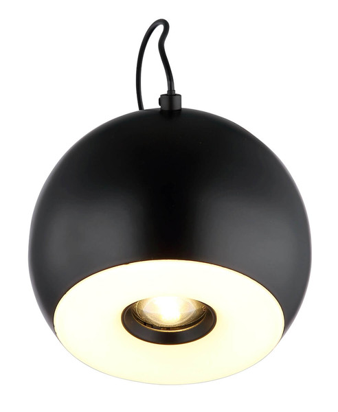 Globo LED Wandleuchte Donovan 10W warmweiss Schwarz matt goldfarben Metall Ø12cm