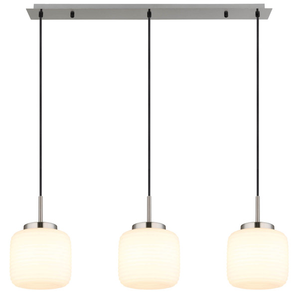 Globo Kladora E27 Hängeleuchte 3-fach 10W Nickel Matt, Metall Ø20cm 15772-3H